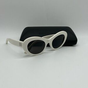 Balenciaga White BB0294SK Sunglasses | Authentic | M